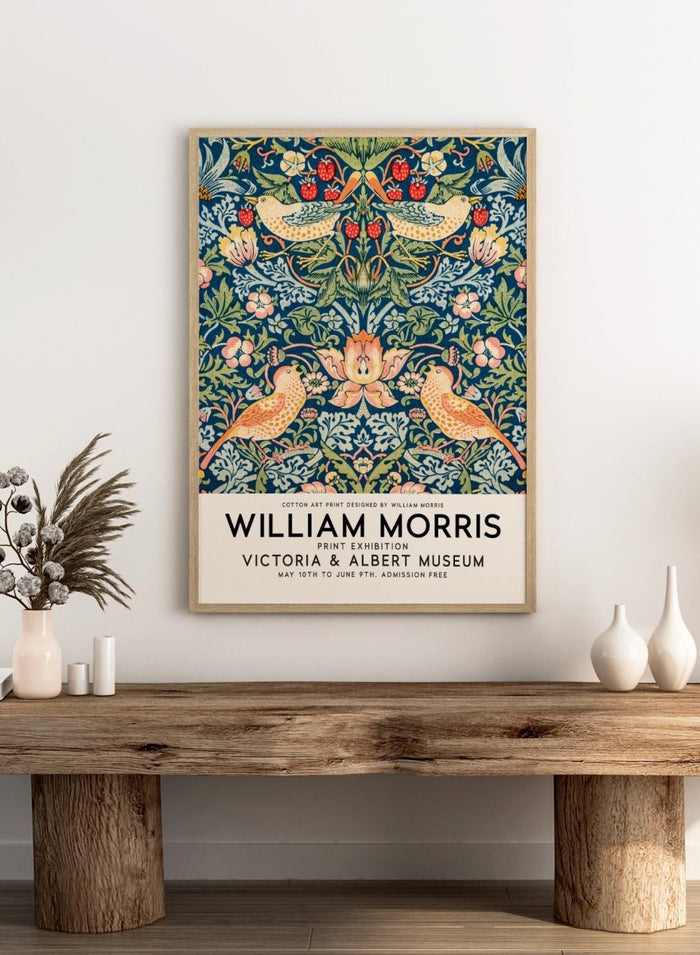 William Morris Strawberry Thief Art Print_Sugar & Canvas_William Morris