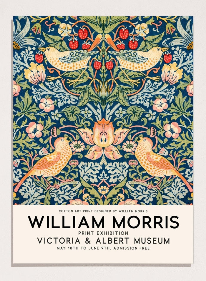 William Morris Strawberry Thief Art Print_Sugar & Canvas_William Morris