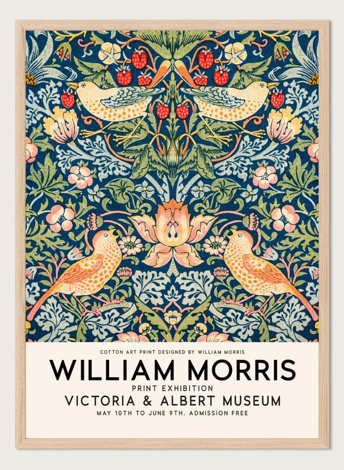 William Morris Strawberry Thief Art Print_Sugar & Canvas_William Morris