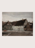 "Winter evening in Ribe" Art Print_Sugar & Canvas_Johan Rohde