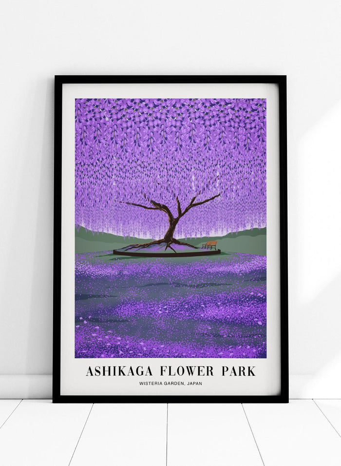 Wisteria Tree in Ashikaga Flower Park Japan Art Print_Sugar & Canvas