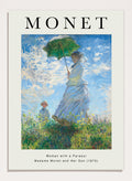 Woman with a Parasol by Monet Print