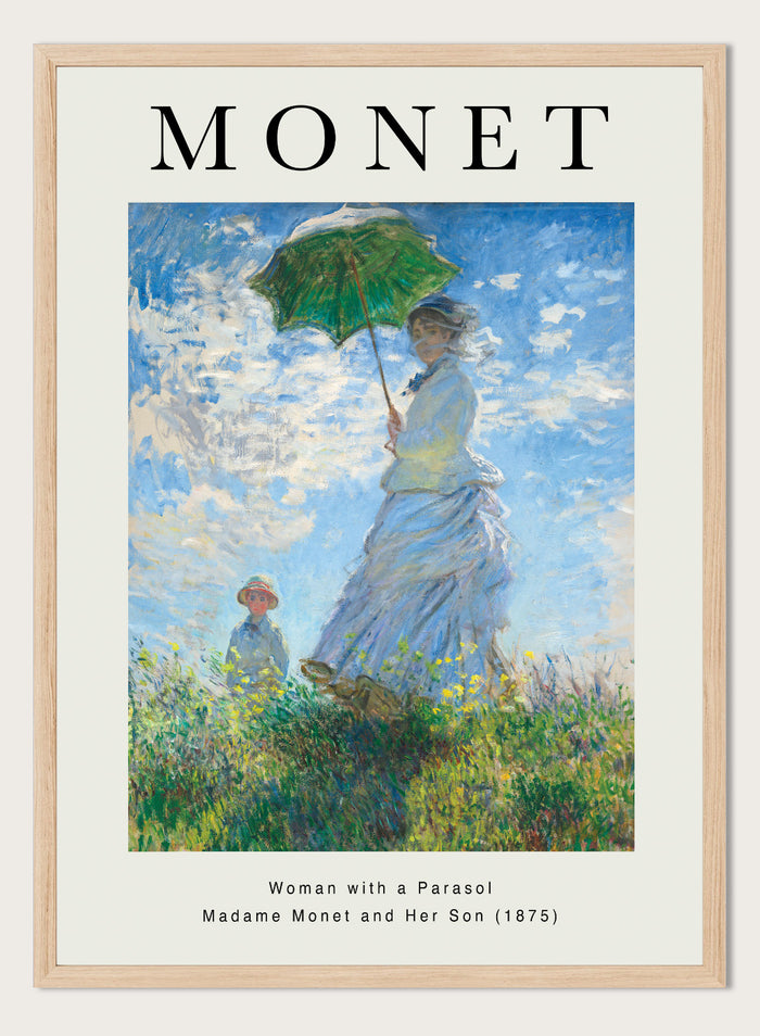 Woman with a Parasol by Monet Print