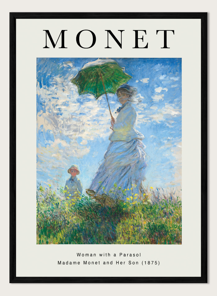 Woman with a Parasol by Monet Print