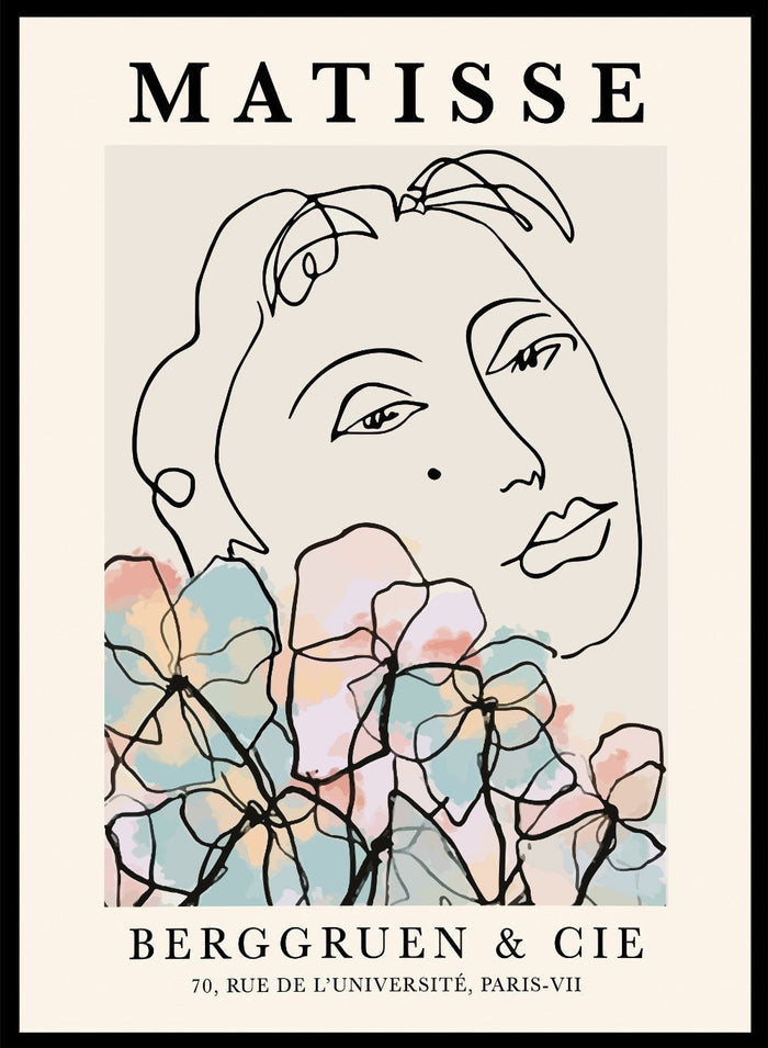Woman with Flowers by Henri Matisse Print_Sugar & Canvas