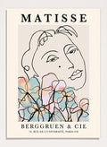 Woman with Flowers by Henri Matisse Print
