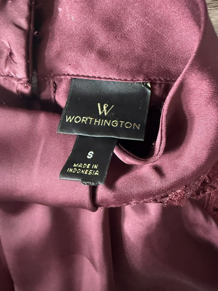Worthington Preowned great condition Size S wine Blouse