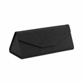 Woven Foldable Sunglasses Case - Black