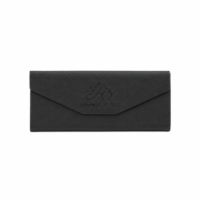 Woven Foldable Sunglasses Case - Black