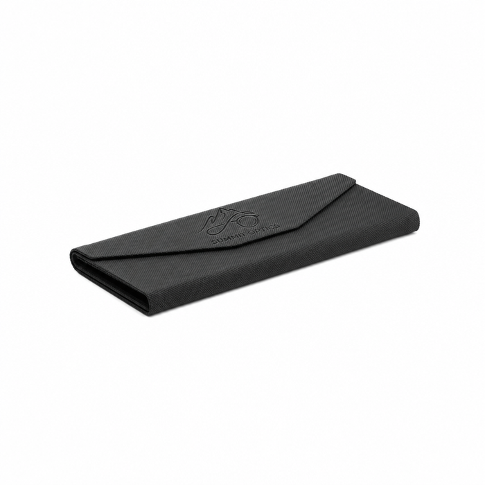 Woven Foldable Sunglasses Case - Black