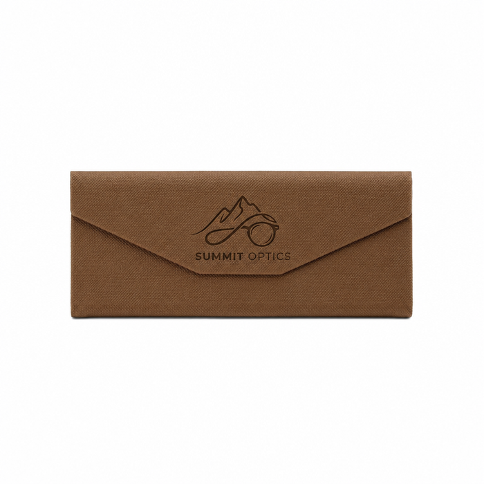 Woven Foldable Sunglasses Case - Brown