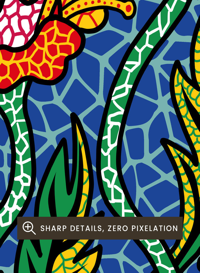Yayoi Kusama Summer Flower Inspired Art Print YY34
