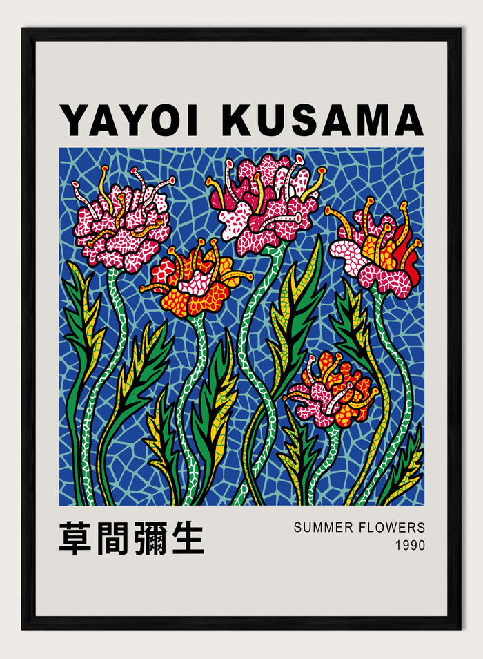 Yayoi Kusama Summer Flower Inspired Art Print YY34