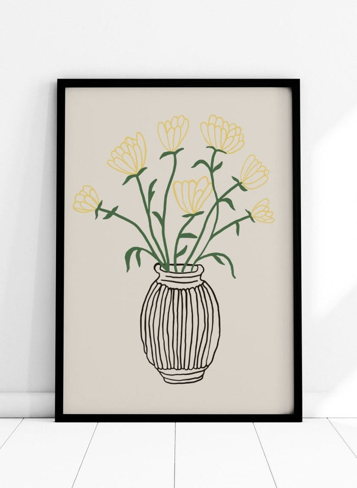 'Yellow Bouquet" Aesthetic Art Print_Sugar & Canvas_Sugar & Canvas