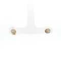 Yellow Gold Diamond Martini Stud Earrings