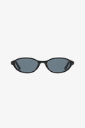 Black sunglasses on a white background