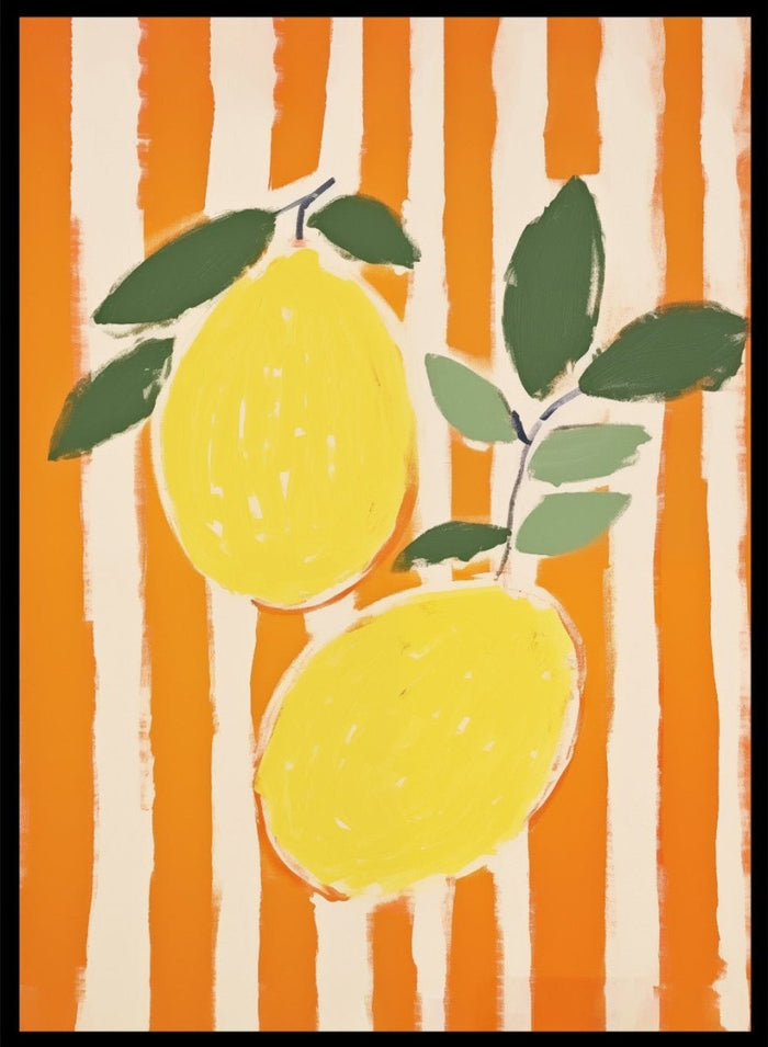 'Zest & Stripe' Aesthetic Art Print_Sugar & Canvas_Sugar & Canvas