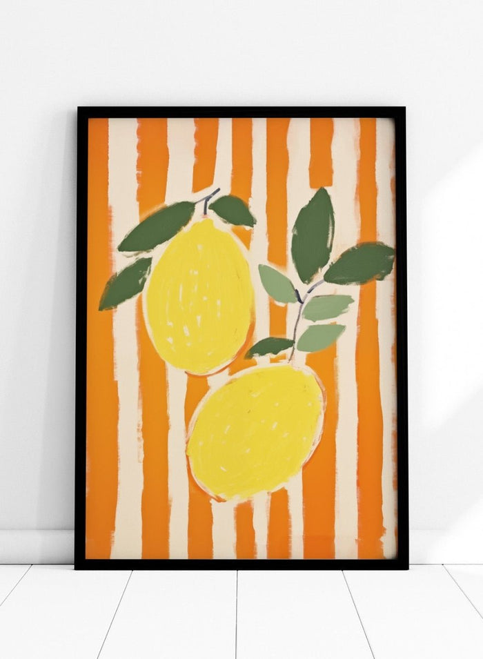 'Zest & Stripe' Aesthetic Art Print_Sugar & Canvas_Sugar & Canvas