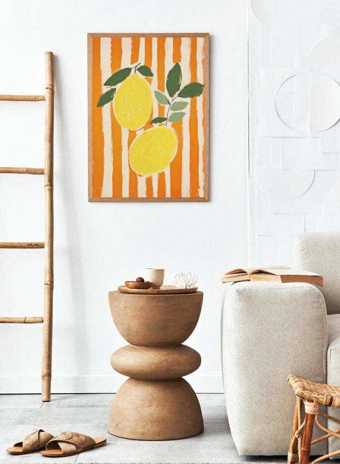 'Zest & Stripe' Aesthetic Art Print_Sugar & Canvas_Sugar & Canvas