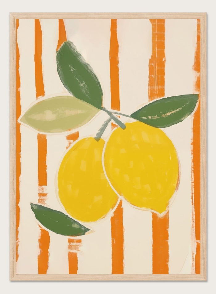 'Zest & Stripe II' Aesthetic Art Print_Sugar & Canvas_Sugar & Canvas