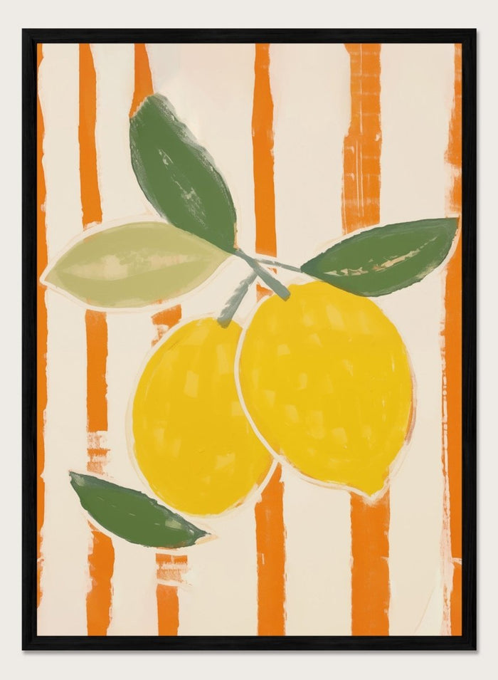 'Zest & Stripe II' Aesthetic Art Print_Sugar & Canvas_Sugar & Canvas
